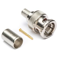 Kings Electronics BNC 75 Ohm Crimp Plug 12G Rated Suits Belden 1694A and 4694R